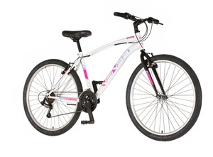 Bicikl venssini arcadia 26" belo roze