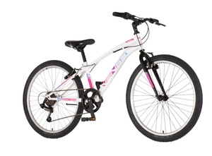 Bicikl venssini arcadia 24" belo roze