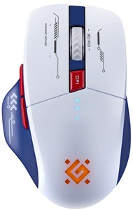 Miš Defender Tisa GM-126 Belo plavi/LED/7D/2.4+BT/1600dp