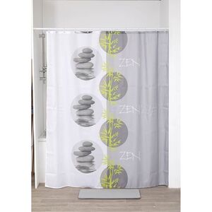 Tendance zavesa za kadu + 12 pp kukica 180x200 cm poliester palaos