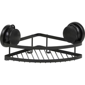 Tendance ugaona polica 2 vakuuma 20x20x12,5cm hrom crna