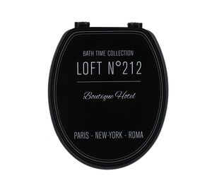 Tendance wc daska sa plasticnim okovima 37,5x46 neo retro crna