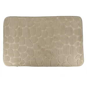 Tendance tepih za kupatilo pebble 50x80 cm memorijska pena mikrofiber sivo smedja