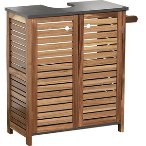 Tendance acacia kupatilski ormaric sa 2 vrata, policom i drzacem peskira 60x30x70cm mdf