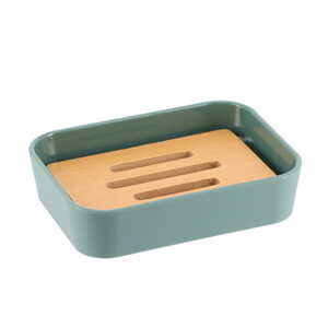 Tendance posuda za sapun 8,8x12x2,8cm abs/bambus zelena