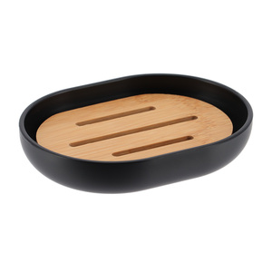 Tendance drzac sapuna oval bambus crna