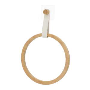 Tendance držač peškira samolepljivi okrugli bambus bela