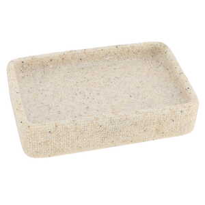 Tendance držač sapuna sand effect 3x12x8 cm poliresin bež