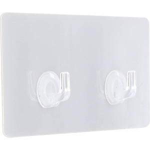 Tendance dvostruka samolepljiva kukica 8 x 2 x 14,5 ps/pvc bela