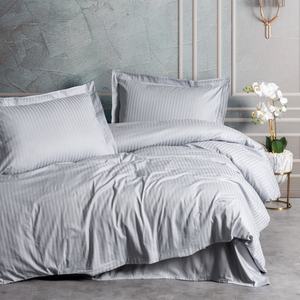 Dekordom Posteljina cb elegant stripe saten - gri