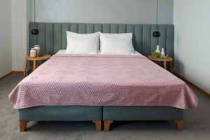 Dekordom Frotir prekrivač cube 145x200 - dawn pink