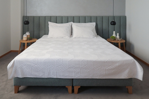 Dekordom Frotir prekrivač cube 200x210 - white