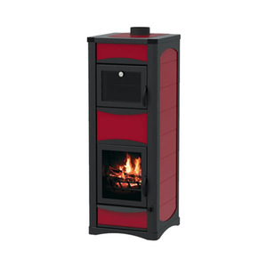 Alfa Plam peć na čvrsto gorivo Paollo Idro 25F crvena