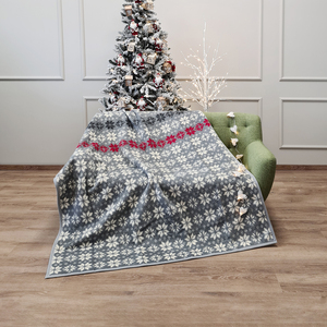 Dekordom Ćebe eco blanket 200x230 - snowflake grey 16117c
