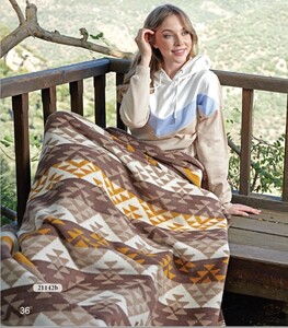 Dekordom Ćebe eco blanket 150x200 - 21142c - brown orange