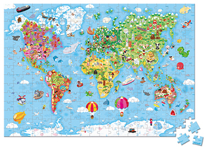 Janod Velika slagalica svet -300 kom J02549