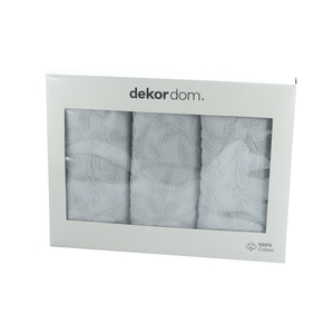 Dekordom Peškir flower set 3/1 - 50x90 3pcs - mint green