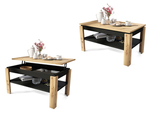 Multifunkcionalni Sto Asti Hrast Artisan Crni 1670