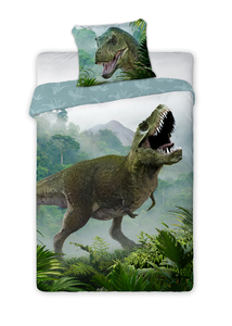 Baloo Posteljina za decu Dino T-Rex  Zeleni 160x200+70x80cm