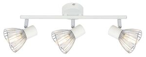 Fly Plafonska Lampa Bela Hrom 2 3x40W E14
