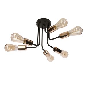 Spill Luster Crni 6x60W E27