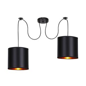 Candi Lux Viseća Lampa Crna 2 2x40W E27