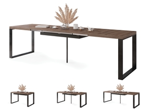 Avari Sto na Razvlačenje Braon Hrast-Crni 1633