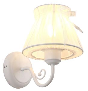 Zefir Zidna Lampa Bela 1x40W E27