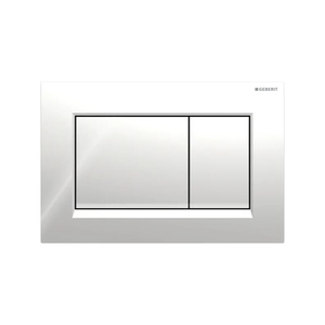 Geberit 115.883.KH.1 Sigma30 Matt Chrome / Gloss Chrome taster za ugradne vodokotliće dvokoličinski četvrtasti