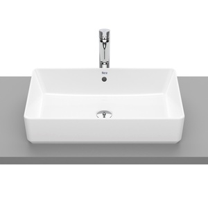 Roca A3270Y2000 The Gap Square White umivaonik (lavabo) 60x37x13 nadgradni sa prelivom pravougaoni