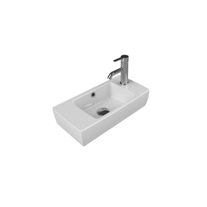 Turkuaz CeraStyle City White umivaonik (lavabo) 50x25x11,5 konzolni sa rupom za bateriju desno i prelivom 1500U