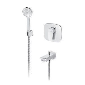 Rosan 131201 Stolz Chrome ugradni mešač, izliv sa prebacivačem i ručni tuš set