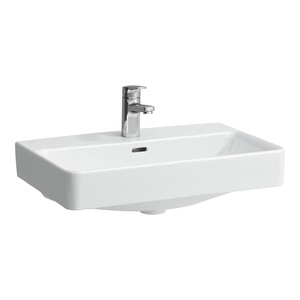 Laufen 8.1795.9.000.104.1 Pro S Compact White umivaonik (lavabo) 60x38x9,5 konzolni i nadgradni sa prelivom pravougaoni