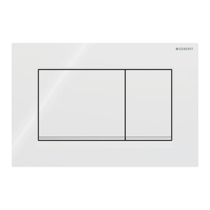 Geberit 115.883.KJ.1 Sigma30 White / Gloss Chrome taster za ugradne vodokotliće dvokoličinski četvrtasti