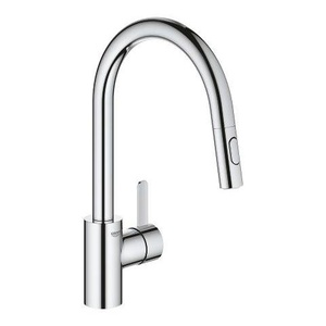 Grohe 31481001 Eurosmart Cosmopolitan 190 Chrome baterija (slavina) za sudoperu sa izvlačećim tušem i 2 vrste mlaza