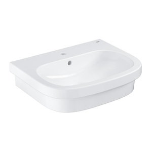 Grohe 39337000 Euro Ceramic Alpine White umivaonik (lavabo) 59,6x48,3x13,3 konzolni i nadgradni sa rupom za bateriju i sa prelivom