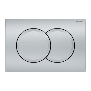 Geberit 115.107.46.1 Delta01 Matt Chrome taster za ugradne vodokotliće dvokoličinski okrugli