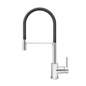 Rosan JZ38701 Zerro 200 Chrome/Matt Black baterija (slavina) za sudoperu poluprofesionalna