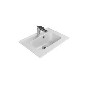 Turkuaz CeraStyle Blue White umivaonik (lavabo) 50x36,5x2,4 konzolni sa rupom za bateriju i prelivom 41900U