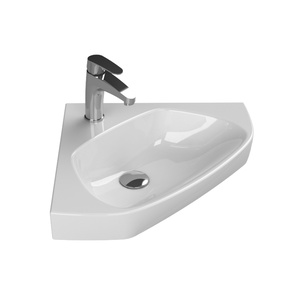 Turkuaz CeraStyle Arda White umivaonik (lavabo) 46x46 konzolni ugaoni sa rupom za bateriju 1900U