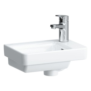 Laufen 8.1596.0.000.104.1 Pro S White umivaonik (lavabo) 36x25x5 konzolni sa rupom za bateriju desno i sa prelivom