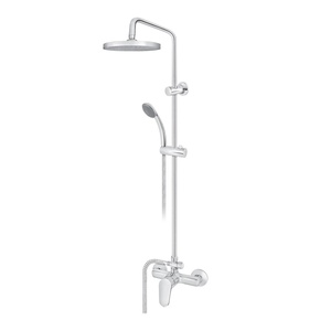 Rosan JA371251 Smart 200 Chrome kompletni tuš sistem sa ručnim tuš setom i okruglim nadglavnim tušem