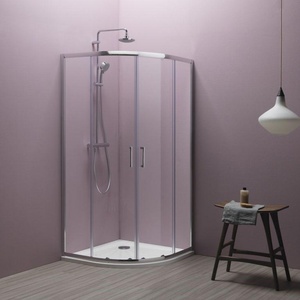 Kolpa San Eco Quat 80x80 Chrome tuš kabina polukružna visine 1850mm sa kaljenim providnim staklom debljine 5mm 538570