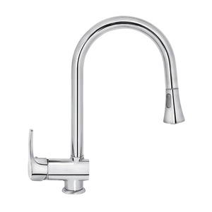 Rosan JC38503 Cubo 180 Chrome baterija (slavina) za sudoperu sa izvlačnim tušem sa 3 cevi