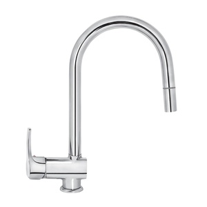 Rosan JC38601 Cubo 210 Chrome baterija (slavina) za sudoperu sa izvlačnim tušem