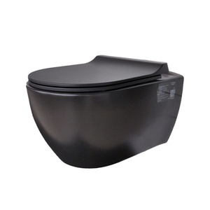 Turkuaz CeraStyle City Black Matt Rimless WC šolja konzolna 37,1x52,4x34 19107W