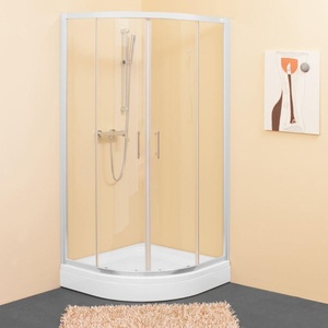 Kolpa San SQ Line 80x80 R550 Chrome tuš kabina polukružna visine 1900mm sa kaljenim providnim staklom debljine 5/6mm 511080