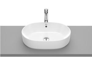 Roca A3270Y1000 The Gap Round White umivaonik (lavabo) 55x39x13 nadgradni sa prelivom ovalni