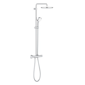 Grohe 26670000 Tempesta Cosmopolitan System 250 Chrome kompletni tuš sistem usponski sa termostatom i okruglim nadglavnim tušem
