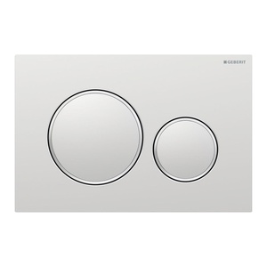 Geberit 115.882.JQ.1 Sigma20 Matt Chrome / Gloss Chrome taster za ugradne vodokotliće dvokoličinski okrugl